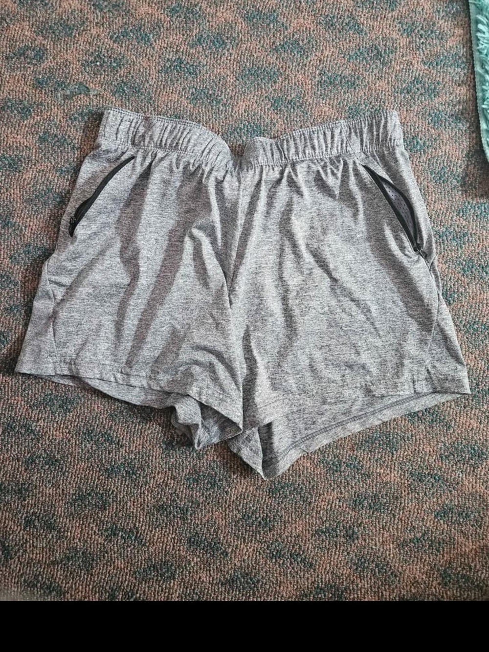 liberty Heather Gray Performance Shorts with Elastic Waist